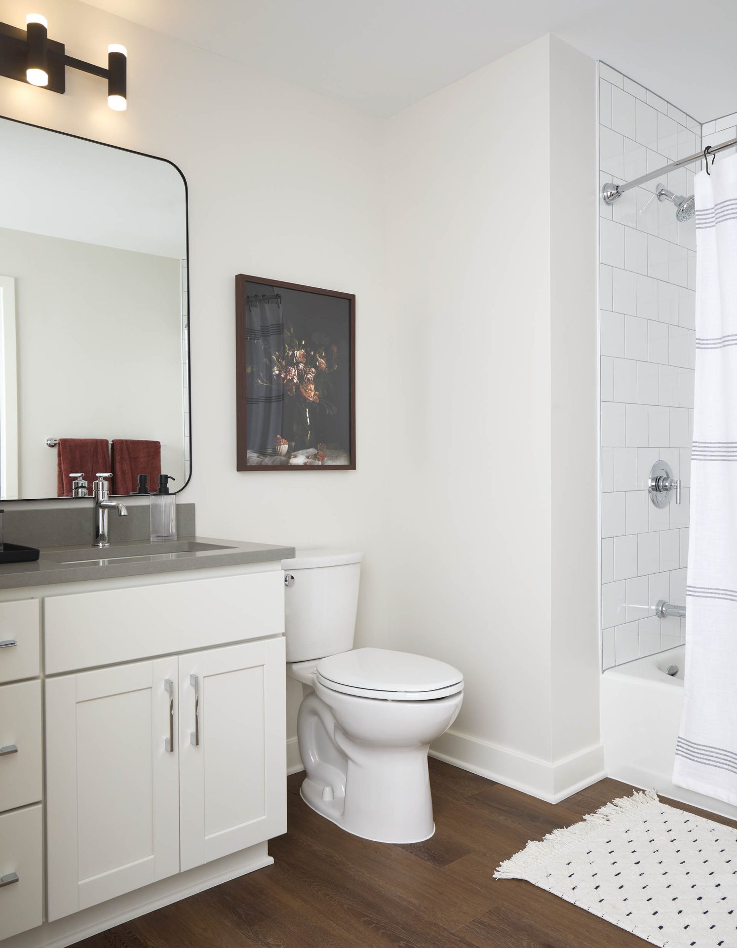 Ceramic wall tile in showers and bathtubs