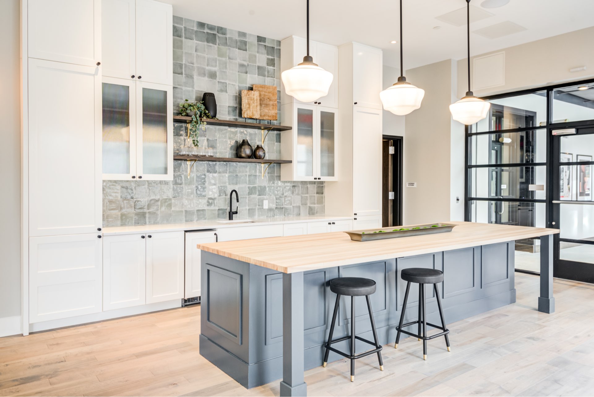 Clubroom featuring entertaining kitchen and seating