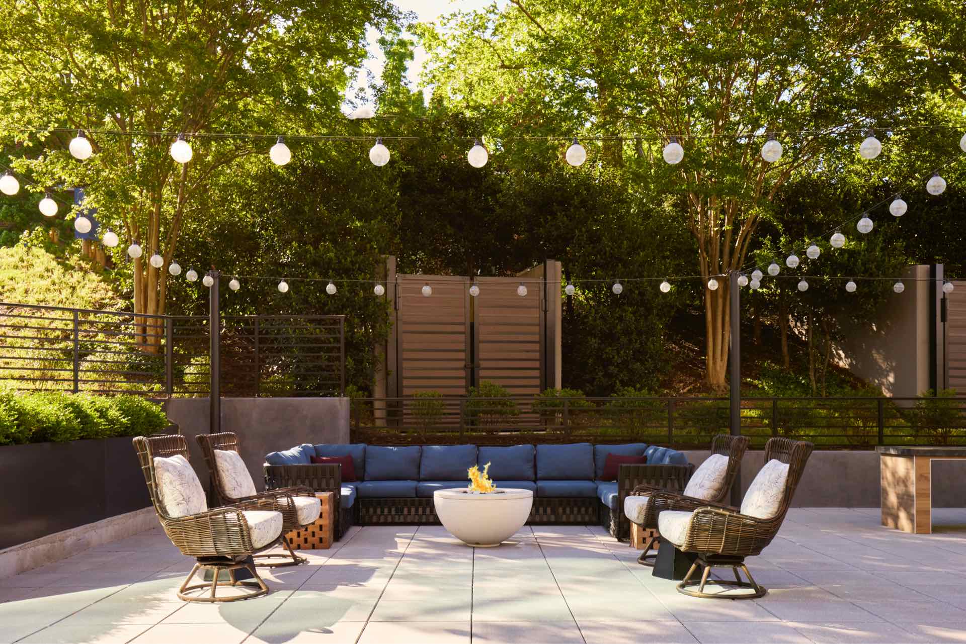 Outdoor spaces with a welcoming ambiance